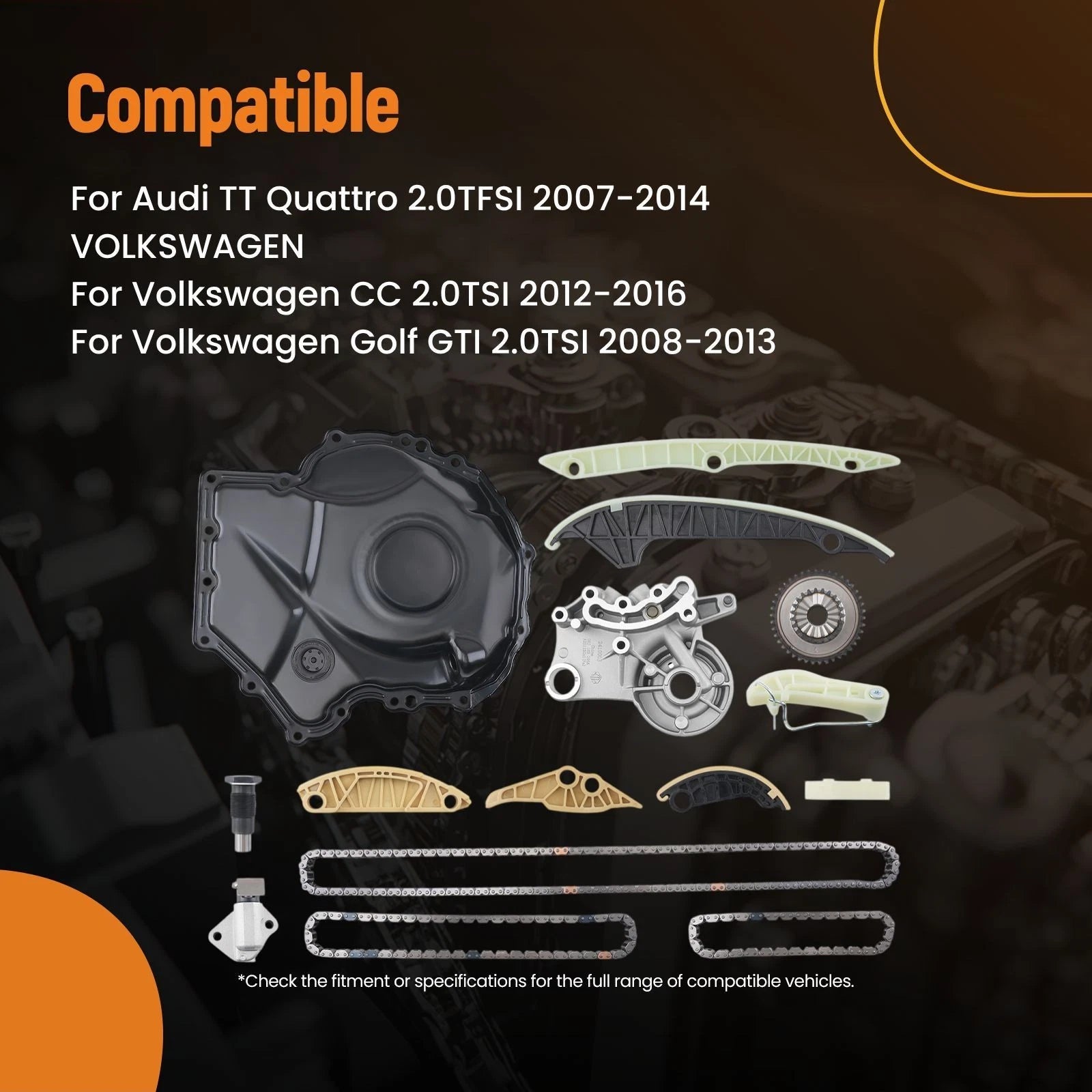 Timing Chain for VW Scirocco Jetta GLI 2.0TSI (2008–2014) 06K109467P 06K109469N