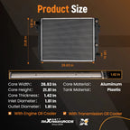 Aluminum Radiator for RAM 2500 3500 4500 5500 (2013–2018) 6.7L