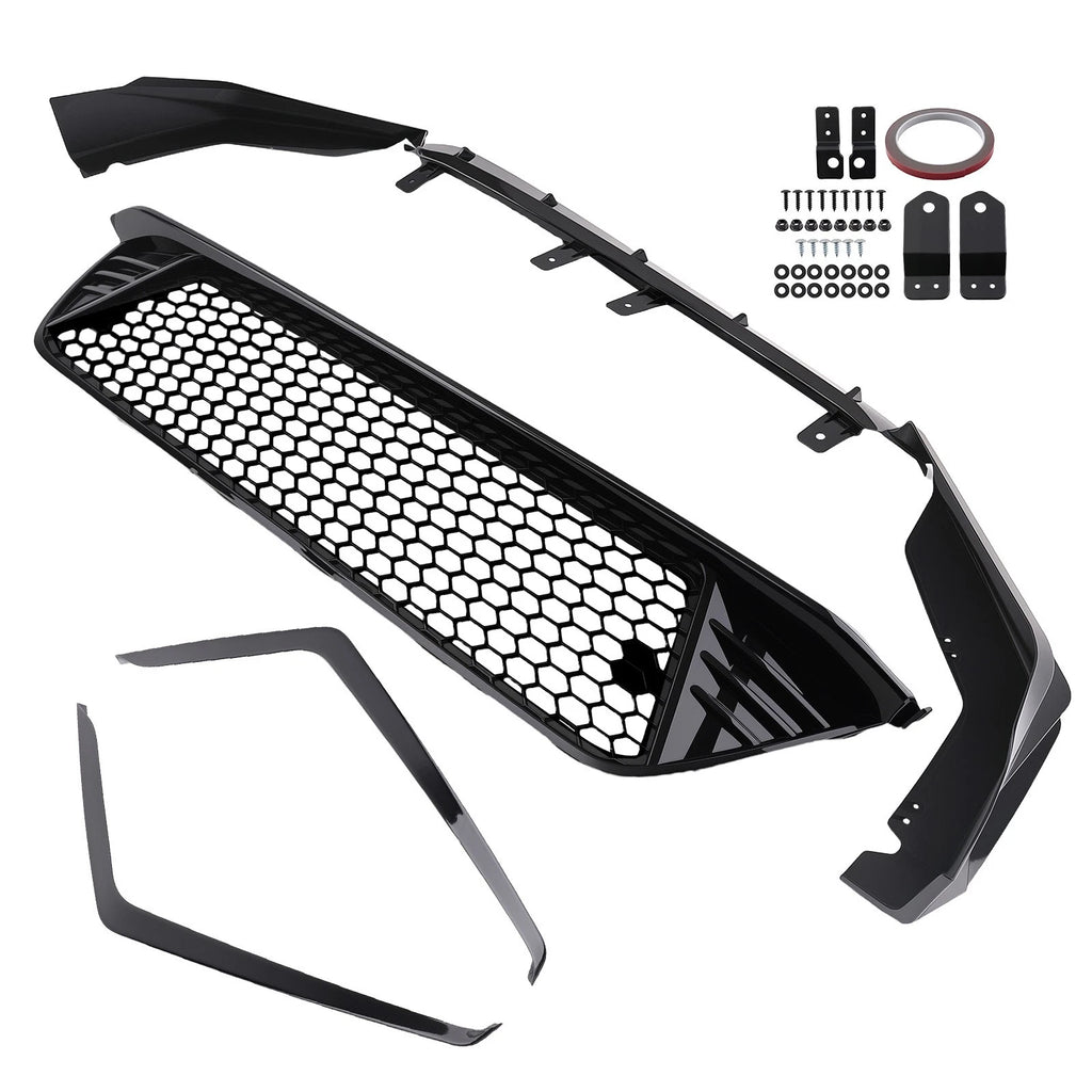 2X Bumper Lower Grille + Lip for Honda Civic Sedan & Hatchback (2022–2024)