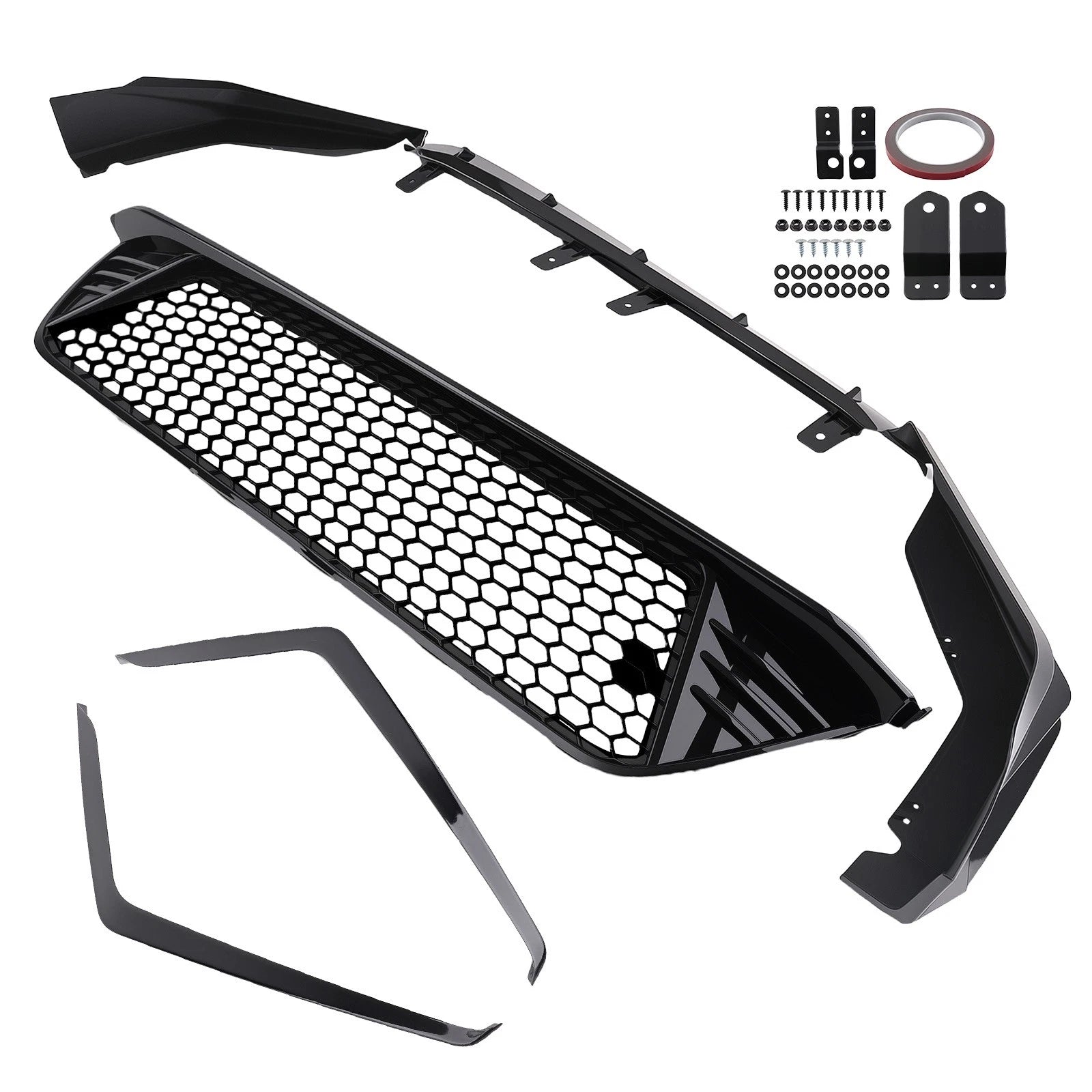 2X Bumper Lower Grille + Lip for Honda Civic Sedan & Hatchback (2022–2024)