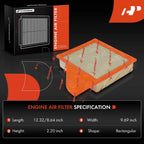 2X Engine Air Filter for Ford Mustang (2010-2014) Flexible Pane
