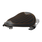 Solo Seat for Harley Dyna Street Bob FXDB (2007–2017) - Black Orange