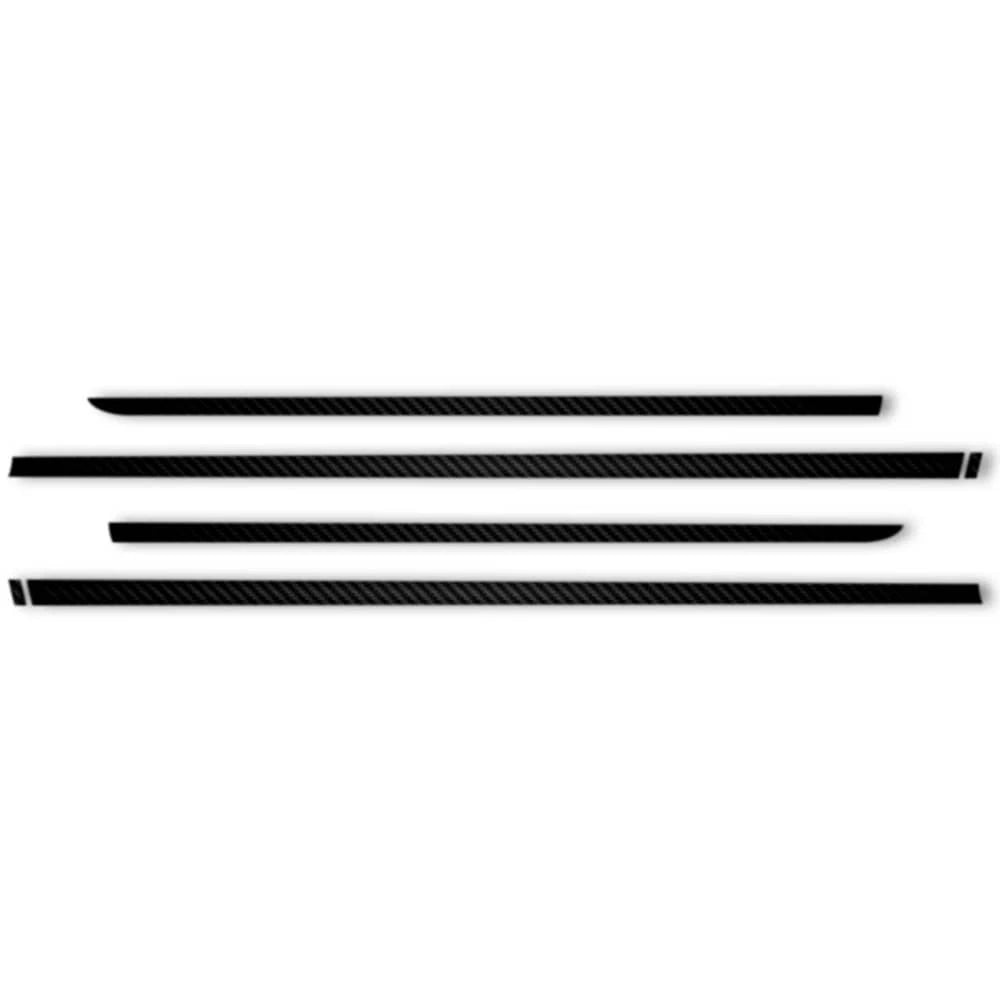 6pc Carbon Fiber 1 Inch Accent Trim for 2009–2018 Dodge Ram Crew Cab