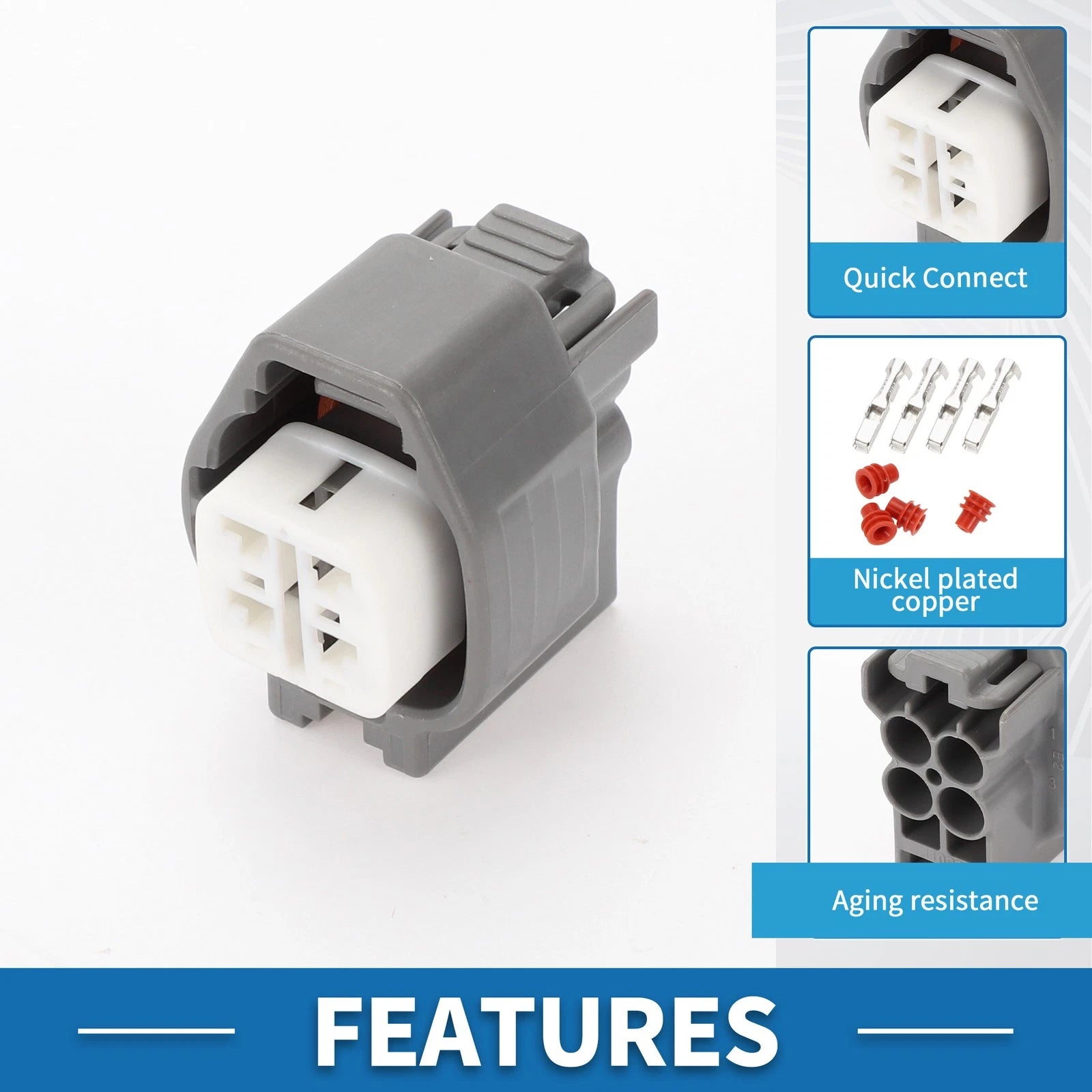 4 Pin O2 Oxygen Sensor Connector Plug for Toyota Lexus 