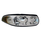Replacement Passenger Side Head Light Assembly w/Fluted High Beam Surface