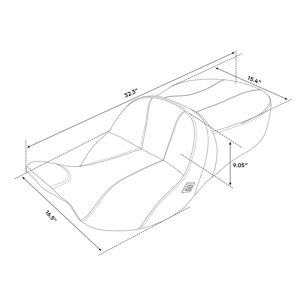 Heated Seats for Harley Touring Street Road Glide (2009–2024)
