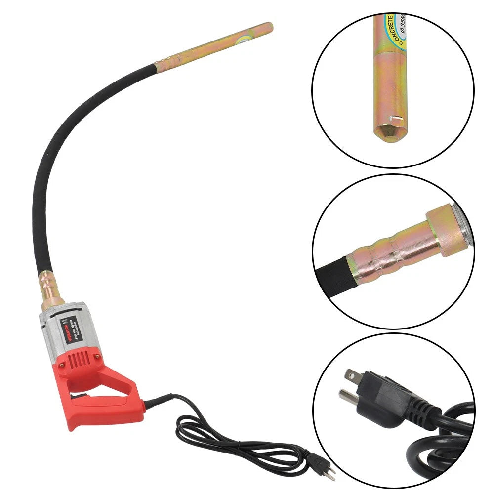 Electric Concrete Vibrator with 5 FT Copper Shaft (1300W)