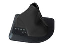 Leather Automatic Shift Boot Cover for BMW X3 (2003–2010) Gray Stitch