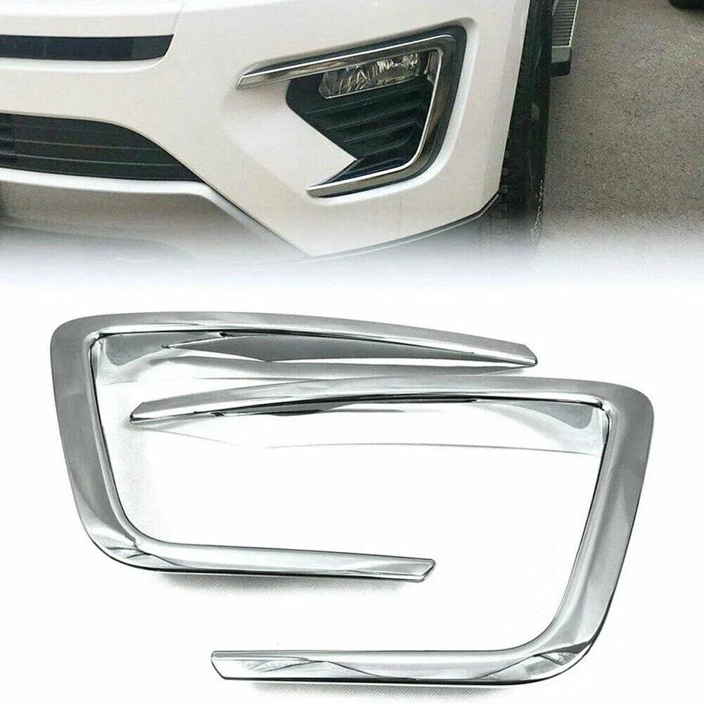 Chrome Front Fog Light Lamp Covers for Ford Expedition (2018-2021)