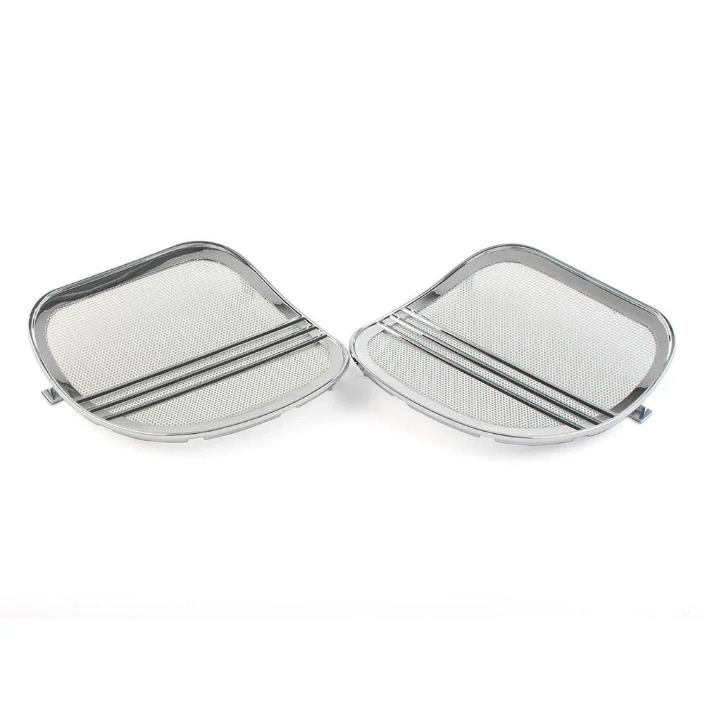 Chrome Speaker Grills Cover Trim for Harley Road Glide (2015-2022)