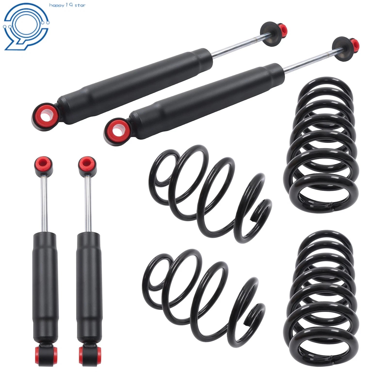 Set of 4 Lowered Coil Springs Shock Kit for GMC Truck (1963–1972)