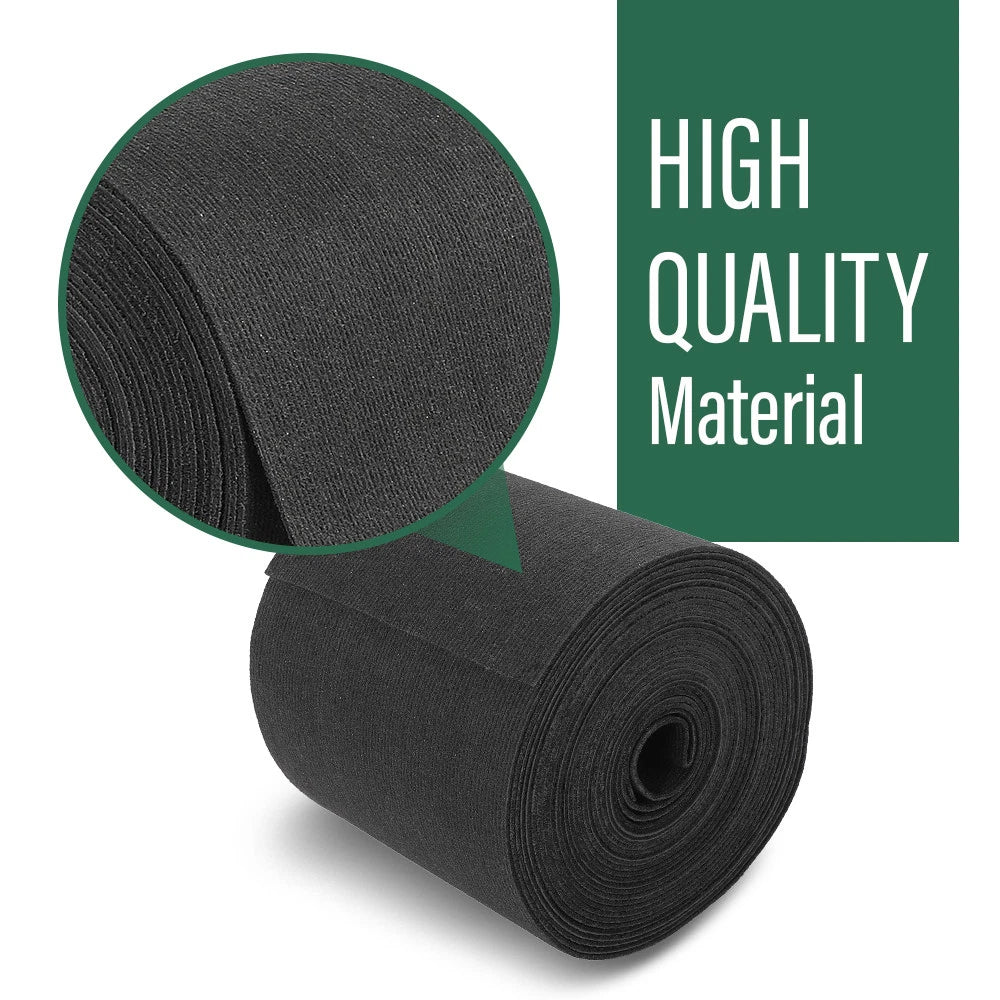 Ribbed Bunk Carpet for Marine Boat Trailer (9" x 50') - Black