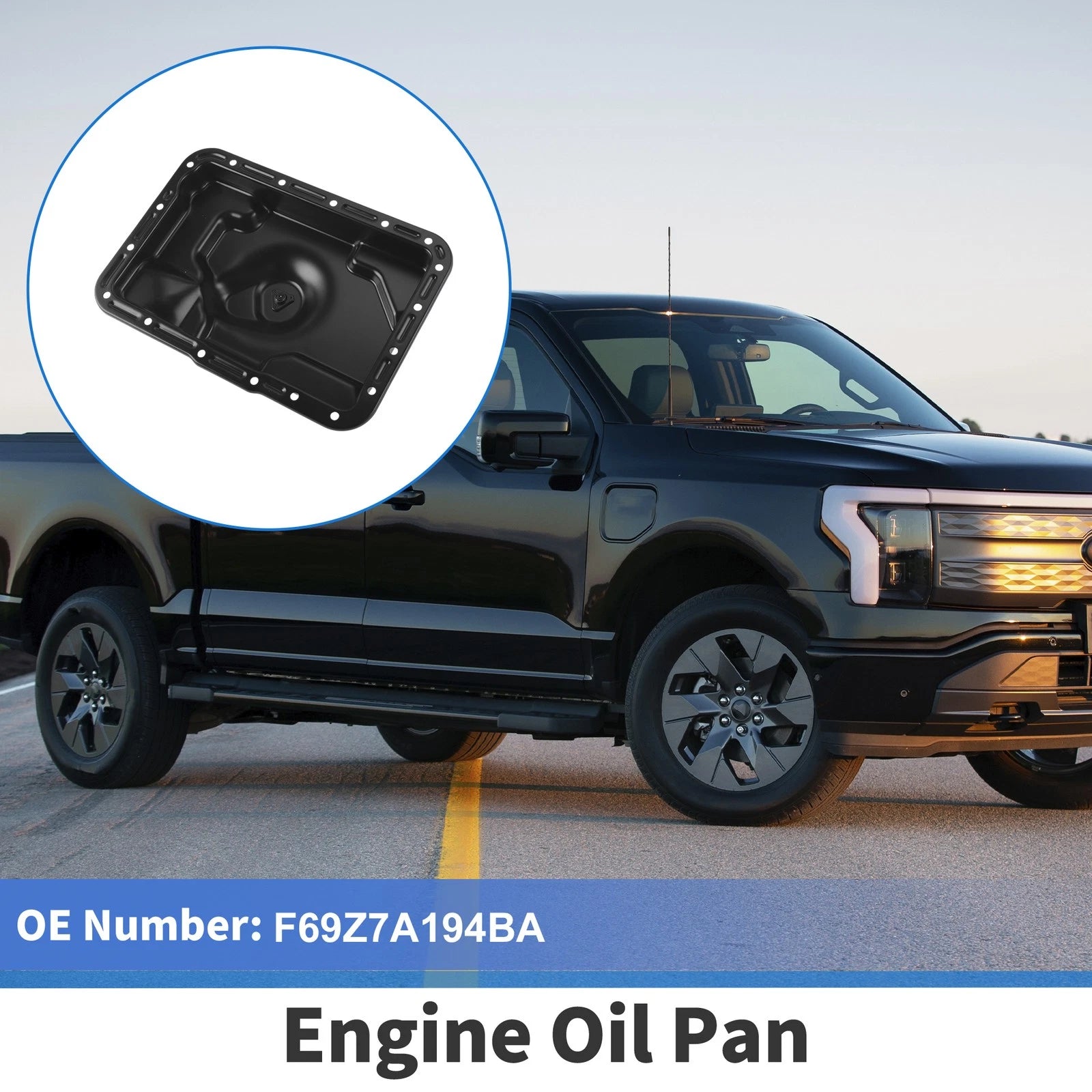 1 Pcs Engine Oil Pan No.F69Z7A194BA for Ford Explorer (1991–2001) Iron Black