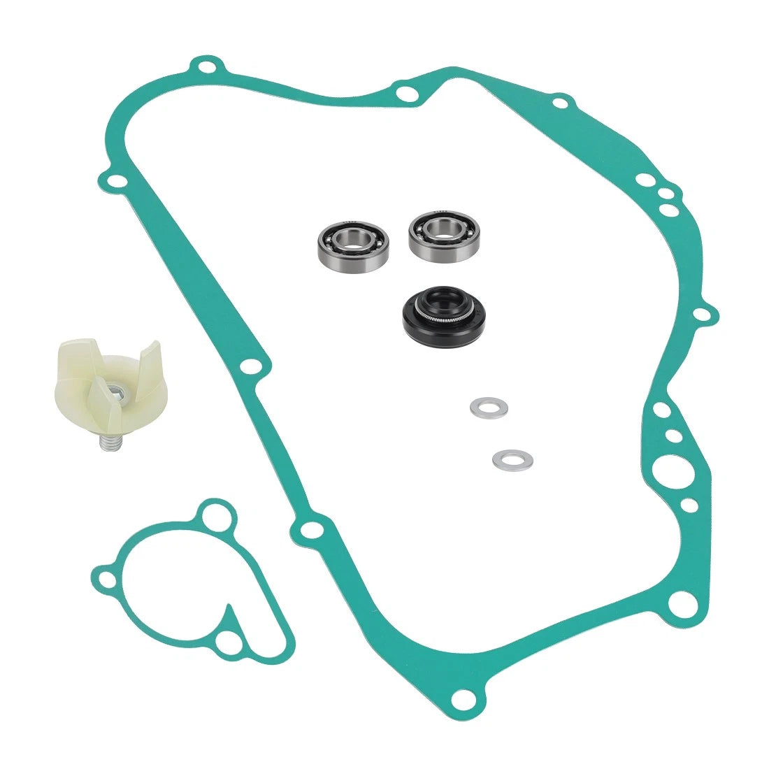 Water Pump Rebuild Kit for Suzuki RM125 (2001–2006) - Impeller, Shaft, Gasket, Seal