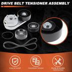 Serpentine Belt Drive Tensioner w/Idler for Ford Fusion (2006–2009) 90K-38279A