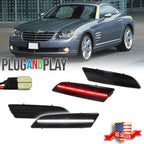 Smoke LED Side Marker Lights for Chrysler Crossfire (2004–2008)