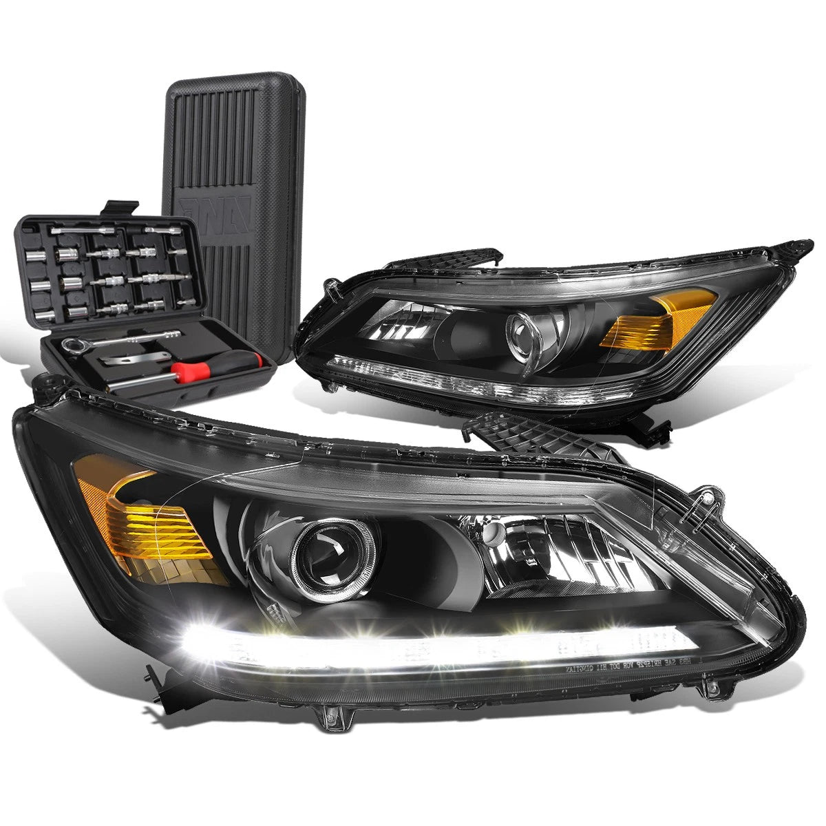LED DRL Headlight Lamps for Honda Accord 4-Door (2013–2015)