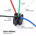 6 Pack of Fused Relay Harnesses for Automotive Lighting Accessories