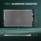 Radiator for Jeep Compass, Dodge Caliber, Chrysler 200 (2007–2017)