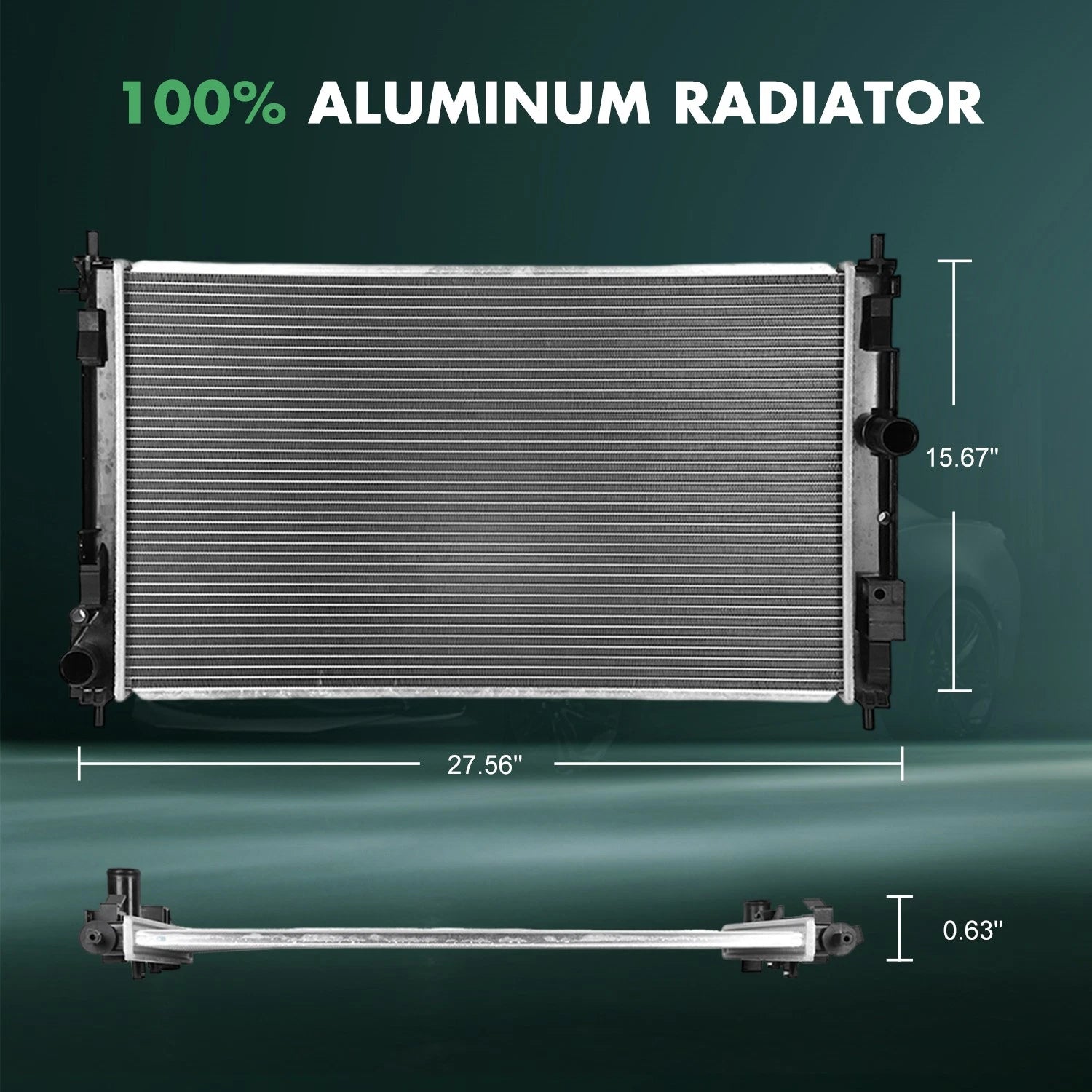 Radiator for Jeep Compass, Dodge Caliber, Chrysler 200 (2007–2017)