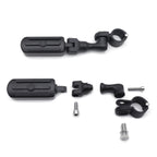 Black Streamliner Skull Foot Peg Kit for Honda GL1800 VT750 (2001–2023)