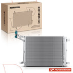 A/C Condenser with Bracket & Receiver Drier for Jeep Wrangler Gladiator (2018–2023)