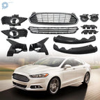 Front Bumper Grill with Fog Light Covers for Ford Fusion (2013–2016)