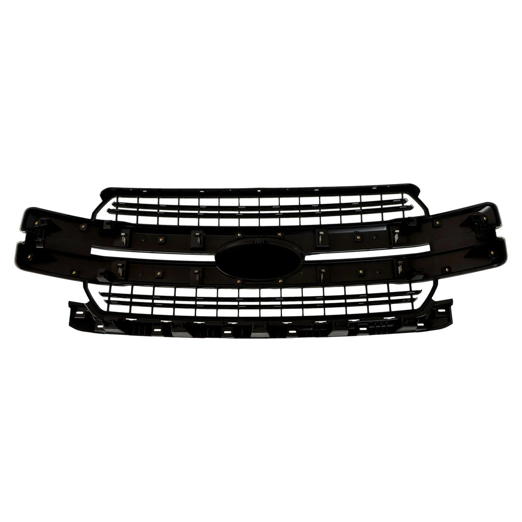 Gloss Black Front Bumper Grille for Ford F150 Lariat (2018–2020)