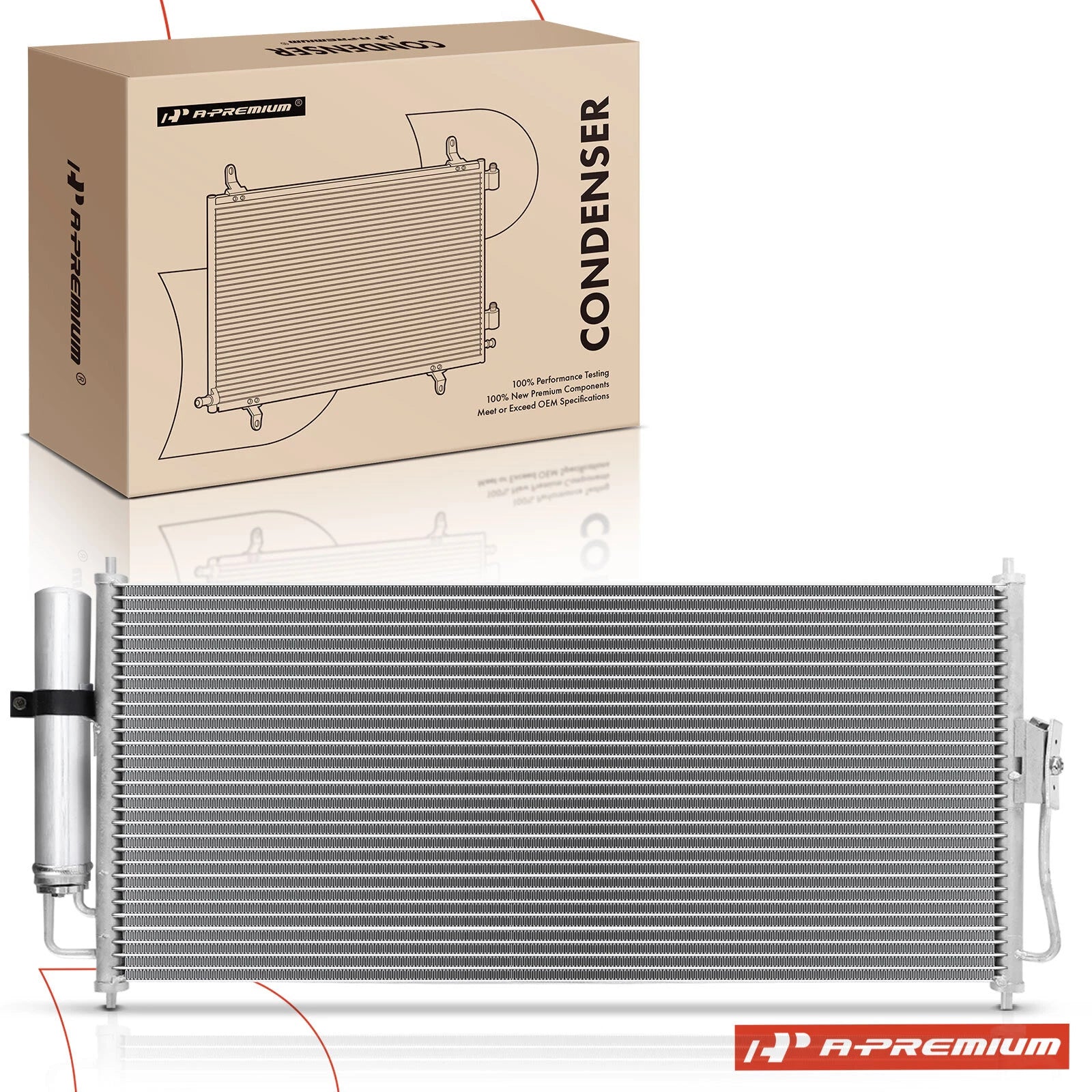 A/C Condenser with Receiver Dryer for Nissan Sentra (2002–2004)