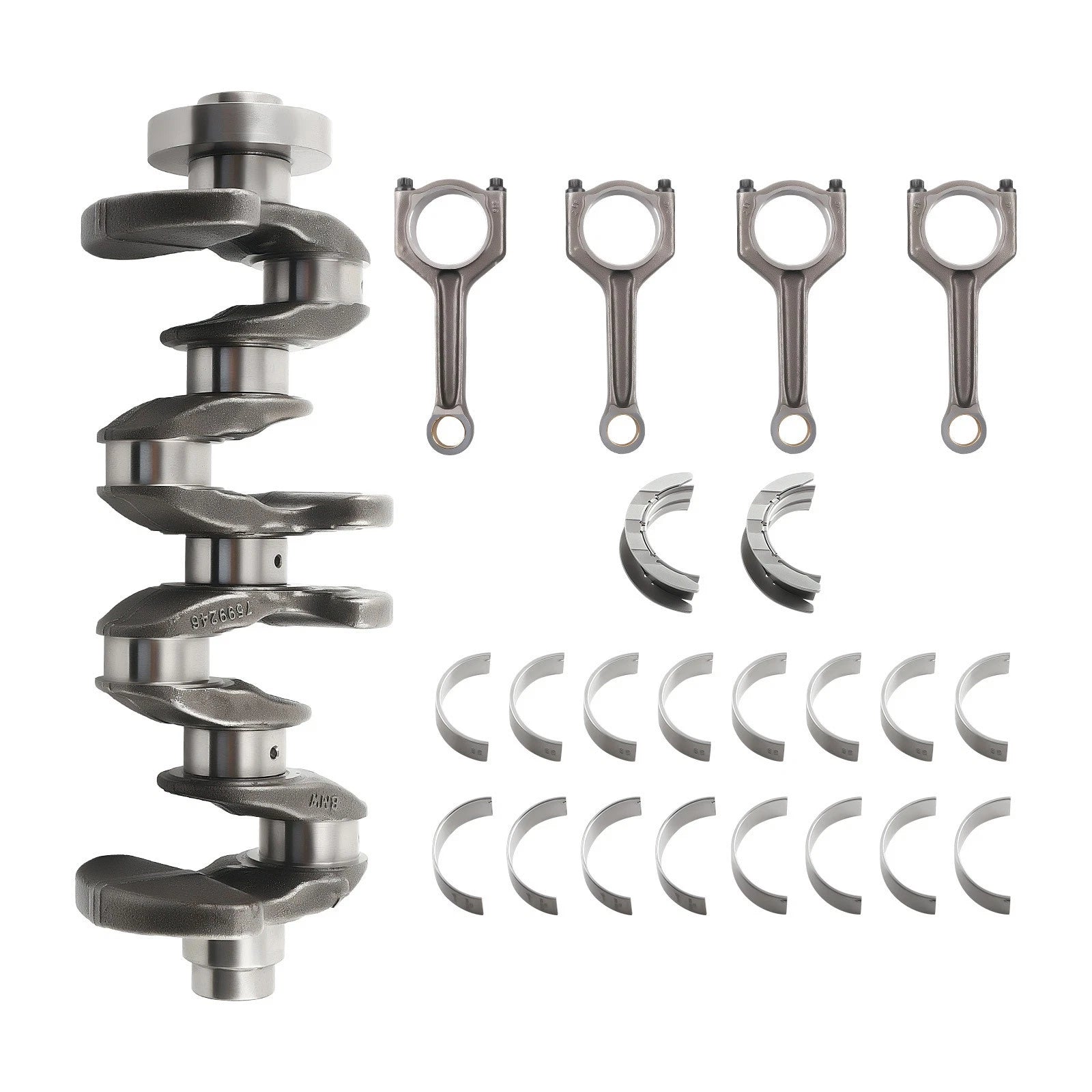 Engine Crankshaft & Connecting Rods & Bearings for BMW N20 2.0L (2012–2017)