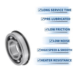 6206NR Deep Groove Ball Bearing for Scooter Skateboard Wheel (30x62x16mm)