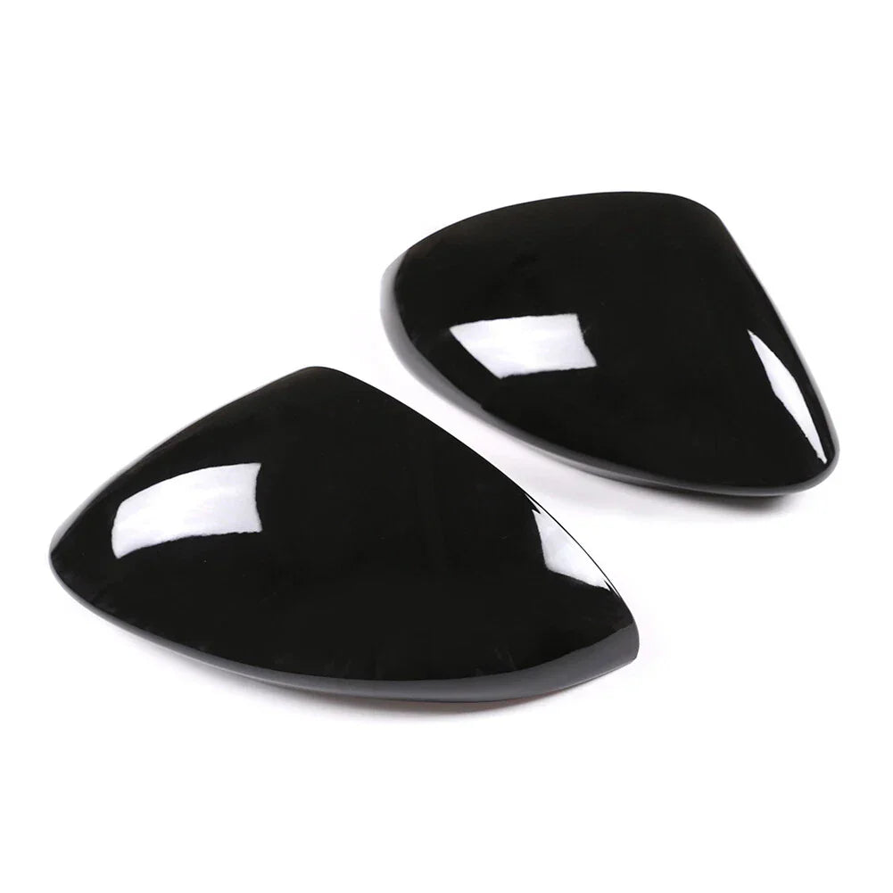 Glossy Black Side Rearview Mirror Caps for Alfa Romeo Stelvio (2017-2022)