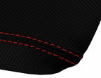 Console Lid Armrest Cover for Honda Prelude (1997–2001) Carbon Fiber Red Stitch