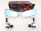 7/8" Chrome Handle Bar End Mirrors for Motorcycle Rear View Side Mirror