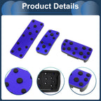 3 Pcs Automatic Foot Accelerator Pedal Covers for Subaru Forester (2003–2005) Blue