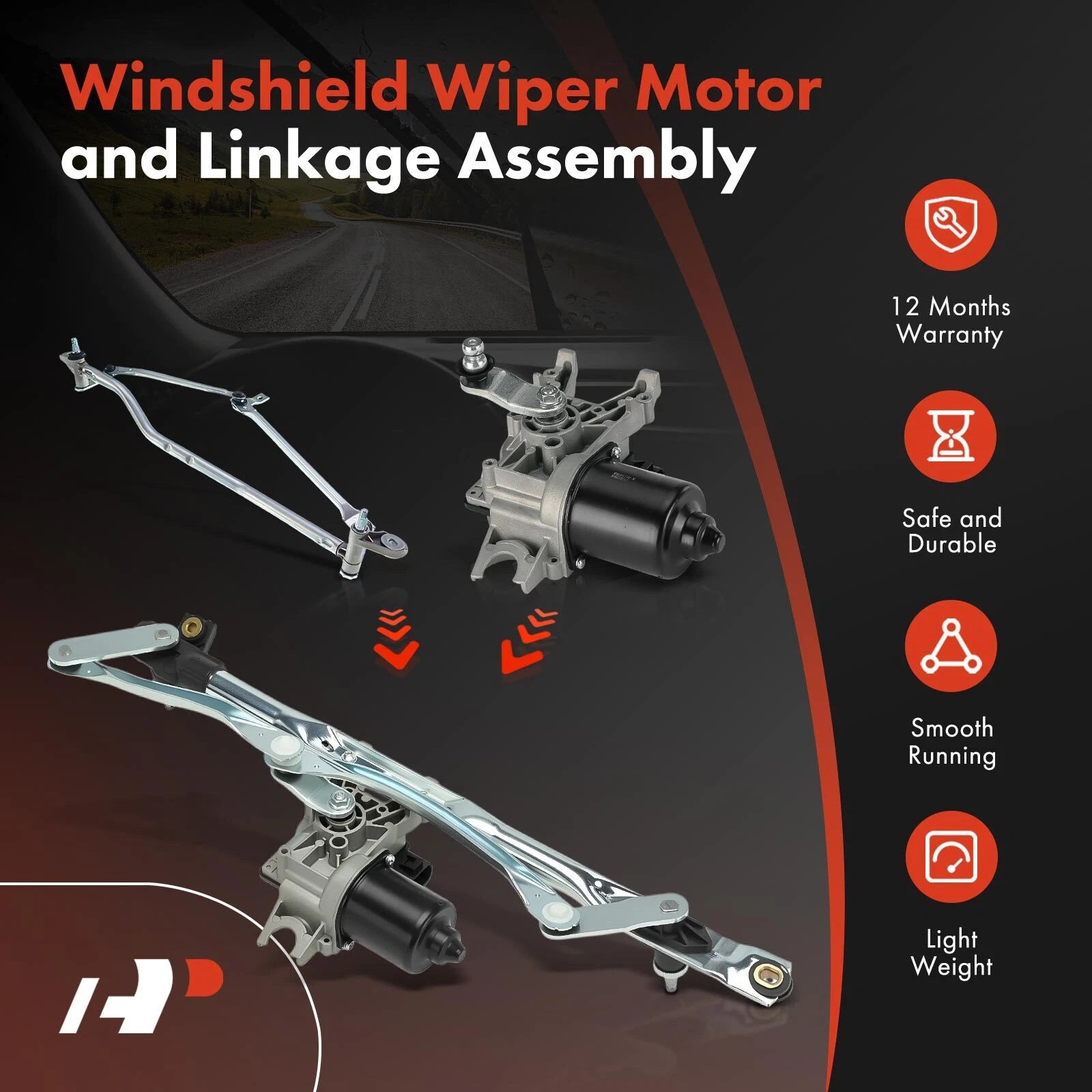Wiper Motor & Linkage Assembly for Chevy Cavalier (1995-2005)