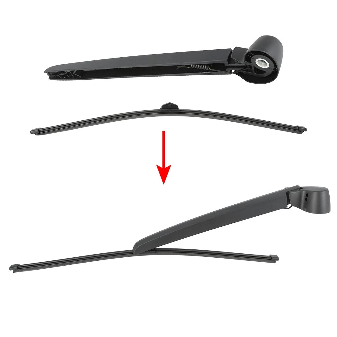 Set of 2 Rear Windshield Wiper Blade Arms for Audi A4 Avant (2010–2016)