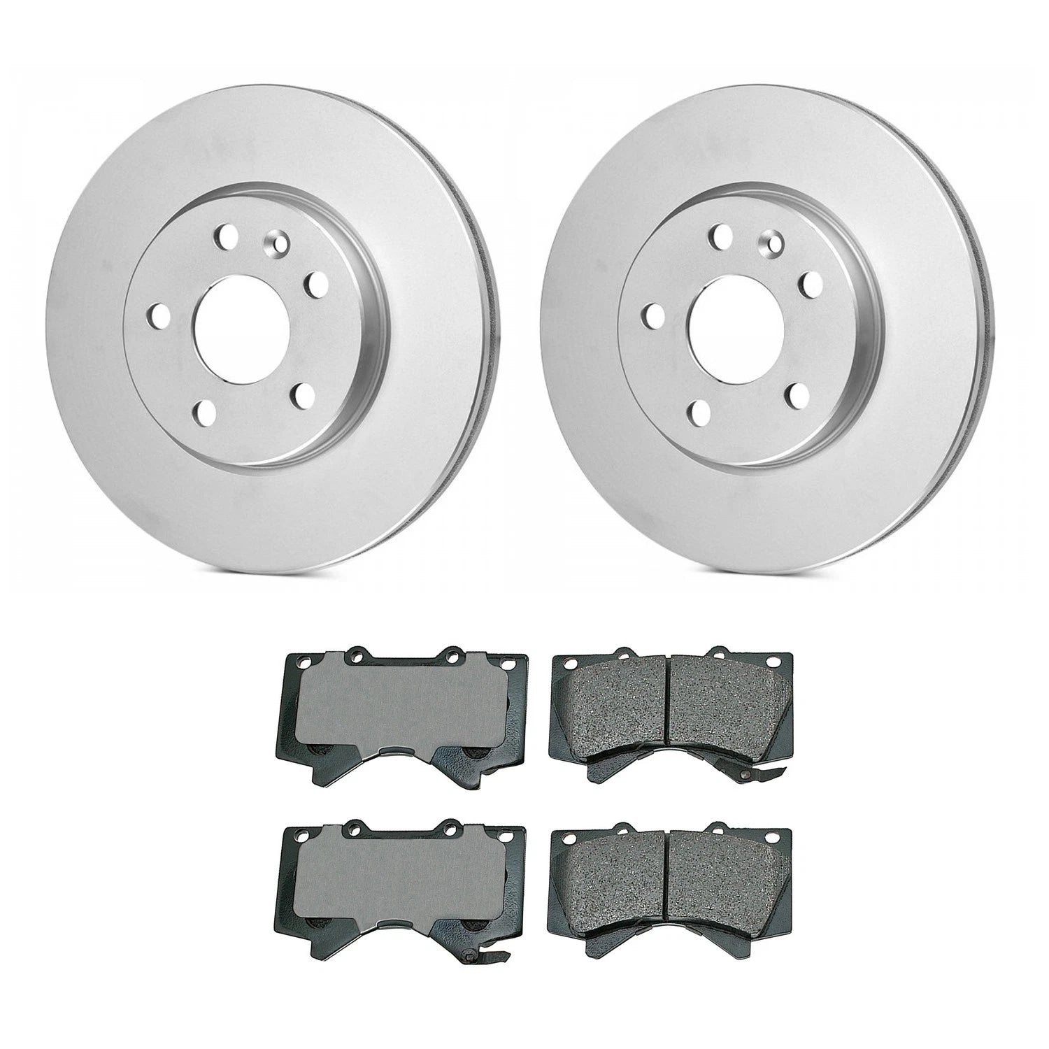 Bosch QuietCast Front Rotor & Akebono ProACT Brake Pad Kit for Tundra
