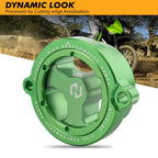 Anodized Clear Engine Oil Filter Cap Cover for Kawasaki KLR650 (1987–2024)