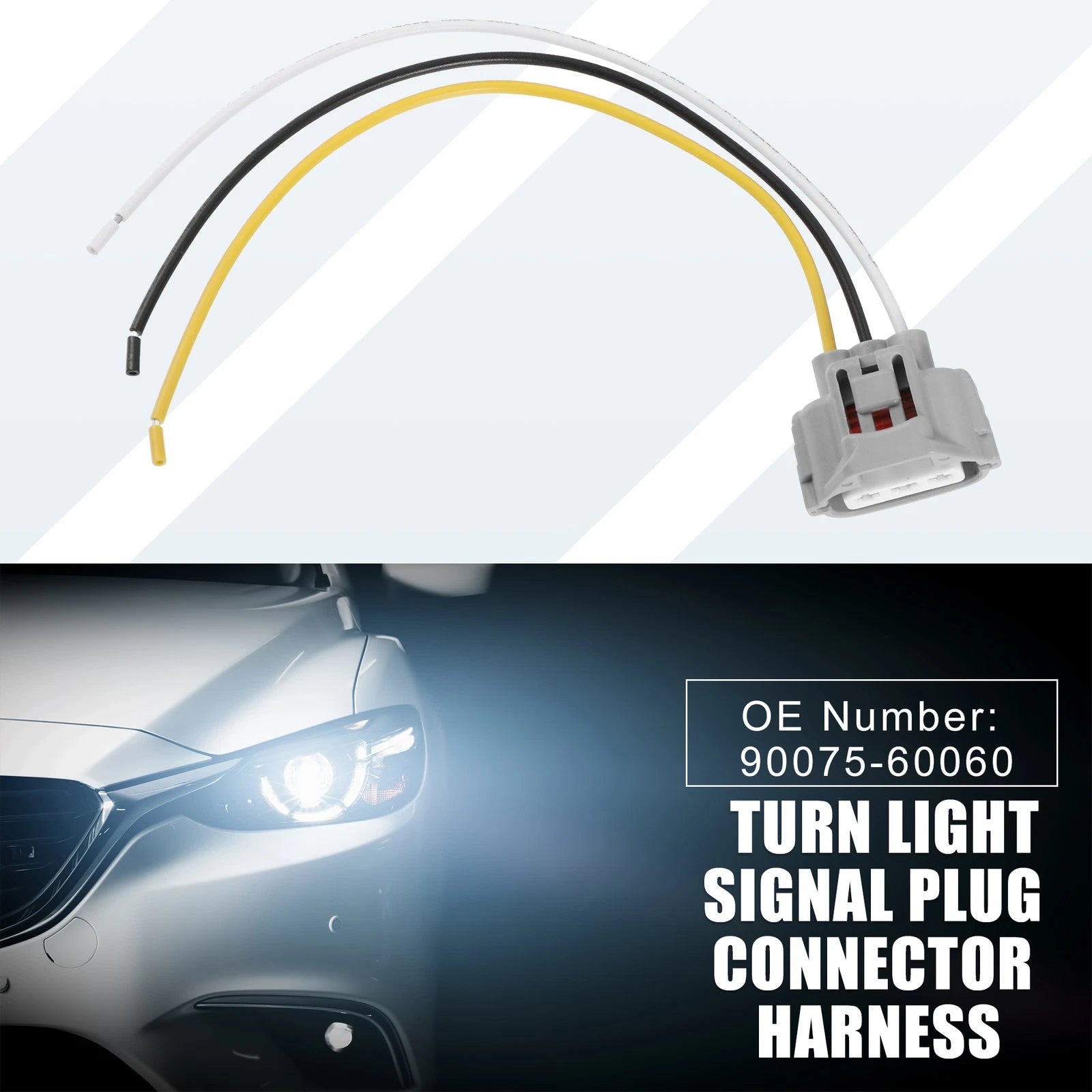 Turn Light Signal Plug Connector Harness 90075-60060 for Toyota 4Runner (2004–2005)
