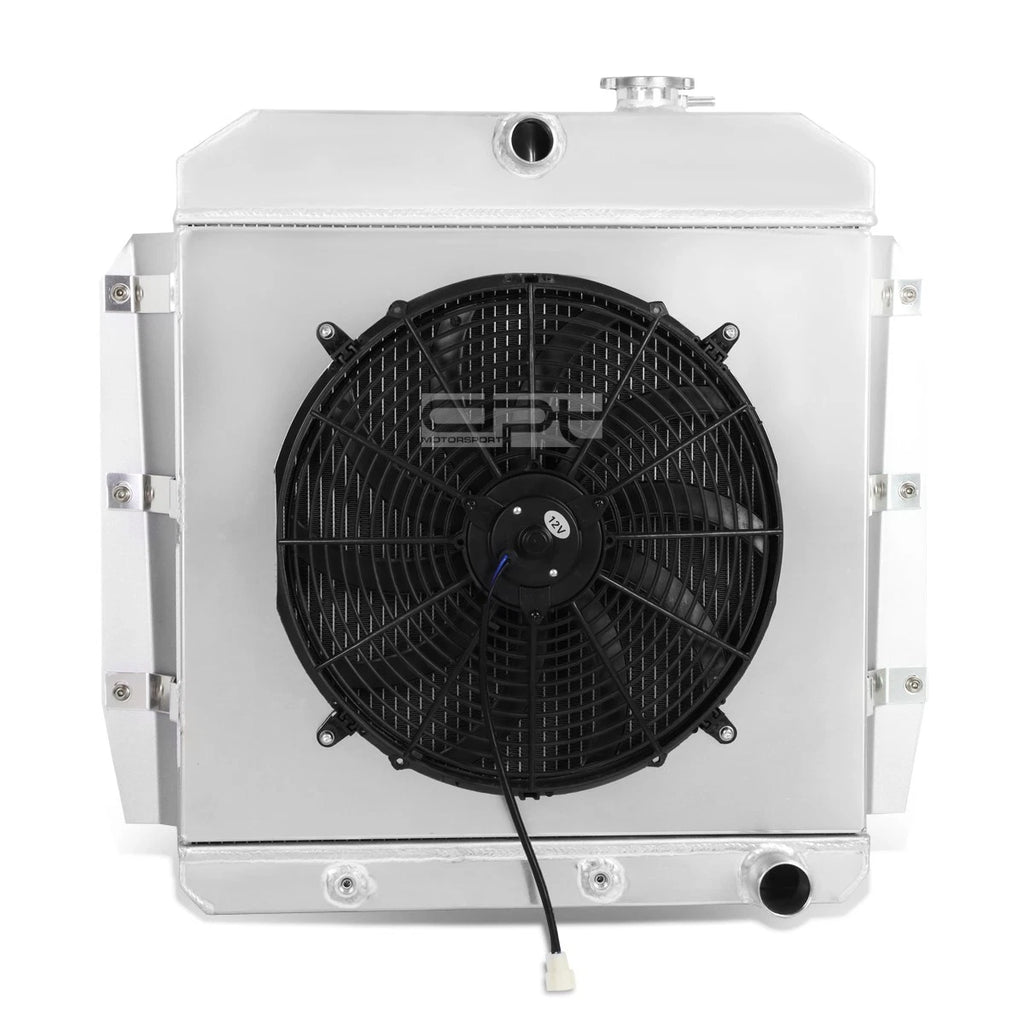 Three Row Aluminum Radiator + Fan Shroud for Chevy GMC 100/150 (1955–1959)