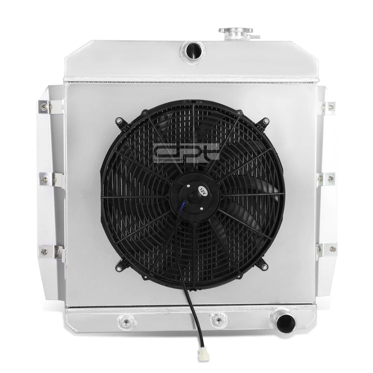 Three Row Aluminum Radiator + Fan Shroud for Chevy GMC 100/150 (1955–1959)