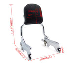 Sissy Bar Backrest Upright Chrome for Harley Softail Slim Street Bob (2018–2020)