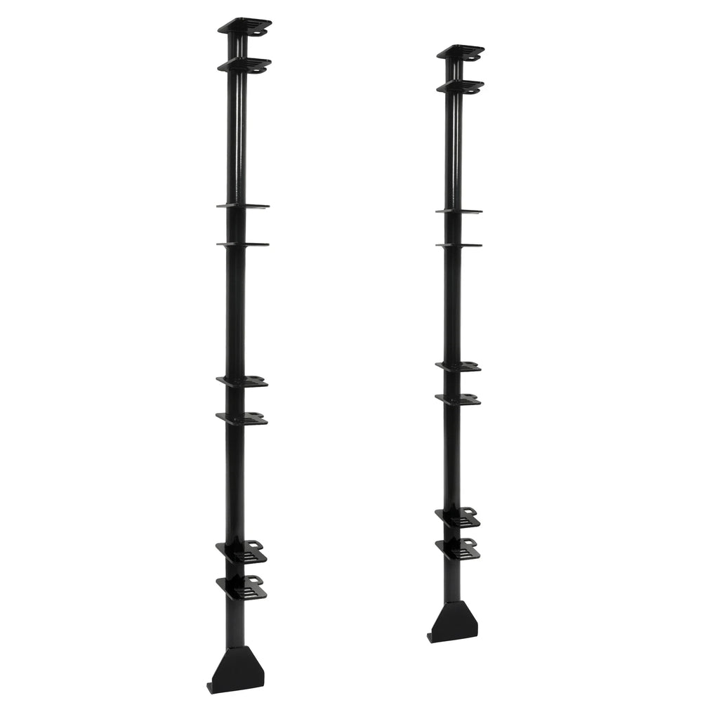 Set of 4 Lockable Weeder Trimmer Rack Holders for Trailer