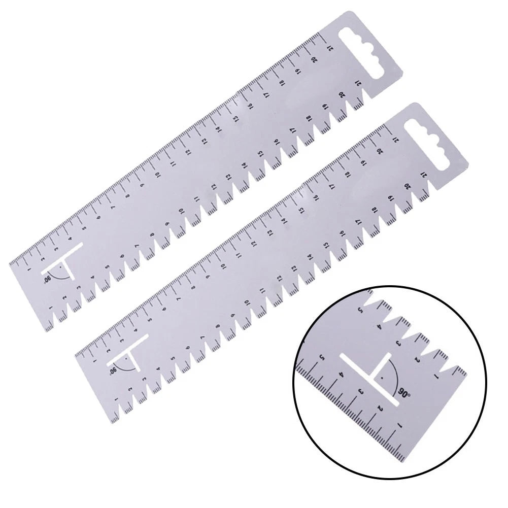 2X Sewing Ruler Spare Tools 21cm Ultra-thin Soft White Wire