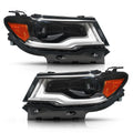 Halogen Upgrade HID Style LED DRL Headlight for Jeep Compass (2017–2021) Pair