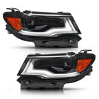 Halogen Upgrade HID Style LED DRL Headlight for Jeep Compass (2017–2021) Pair