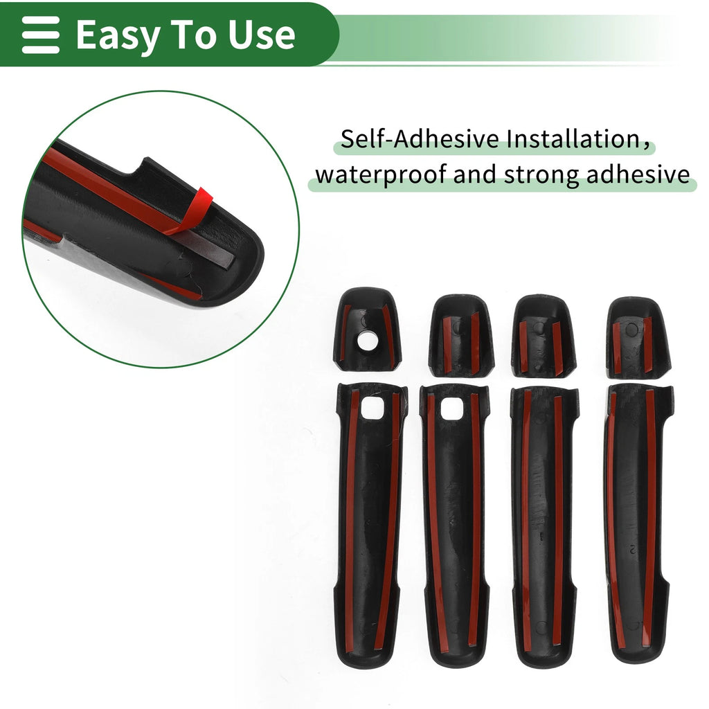 Car Door Handle Cover Trim for Suzuki Swift Vitara S-CROSS (Carbon Fiber)