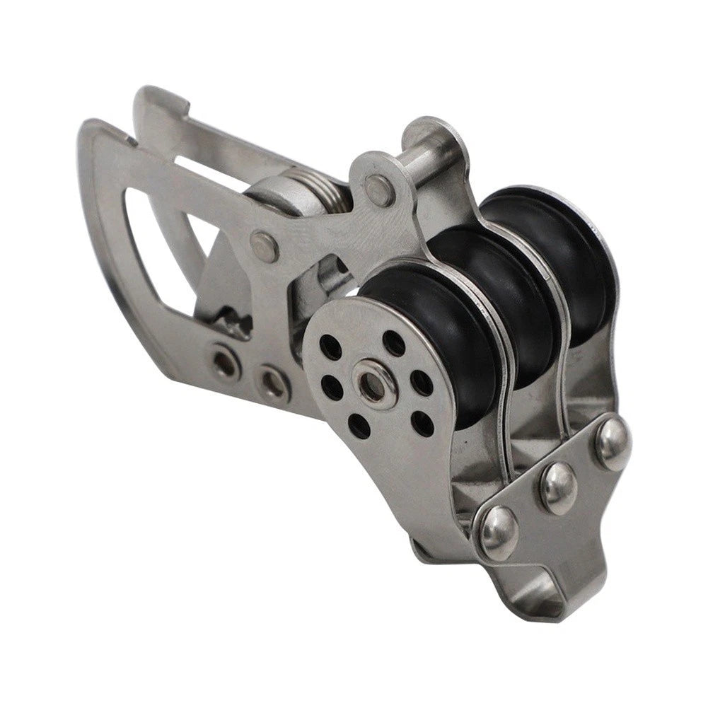 Cam Cleat Triple Block for Sailing Gear (Marine Grade 304 SS)