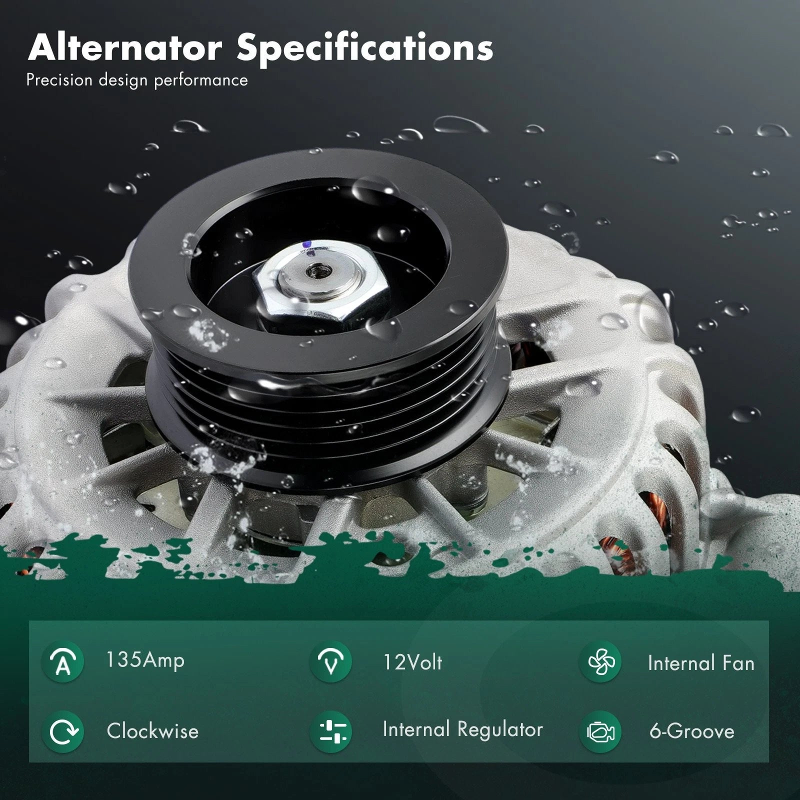 Alternator for Ford Freestar (2004–2007) V6 3.9L 4.2L AFD0116